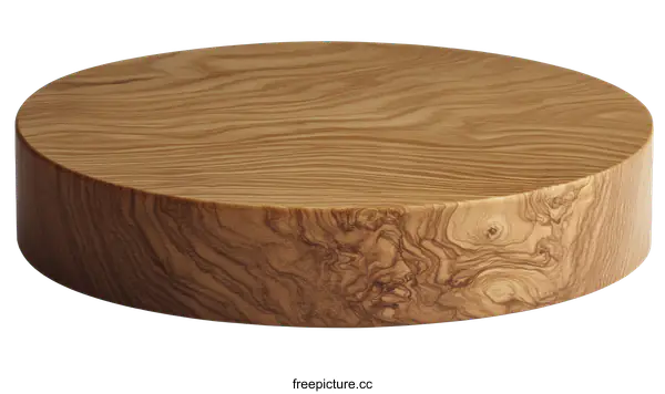 [Transparent Background PNG]Round Wooden Cutting Board