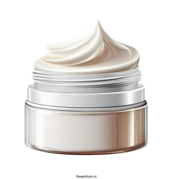 [Transparent Background PNG]Cosmetic Cream Jar Illustration