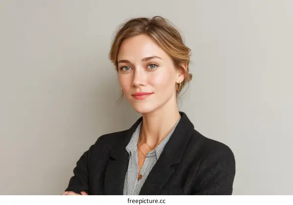 Confident Caucasian Woman Portrait