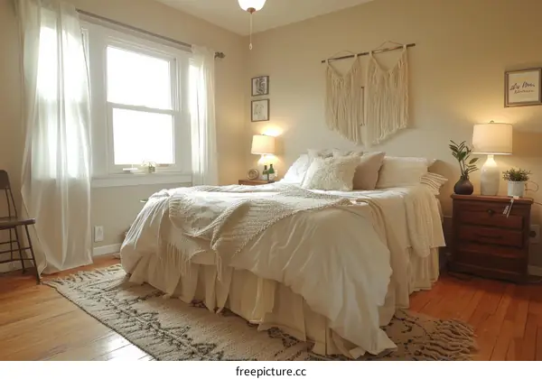 Cozy Modern Farmhouse Master Bedroom