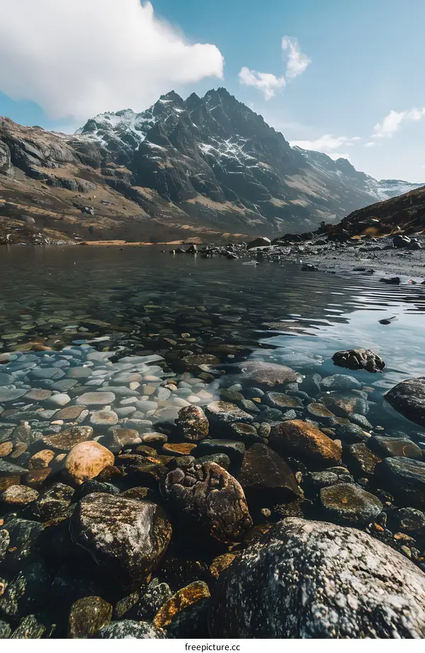 Clear Water Mountain Lake in Scotland