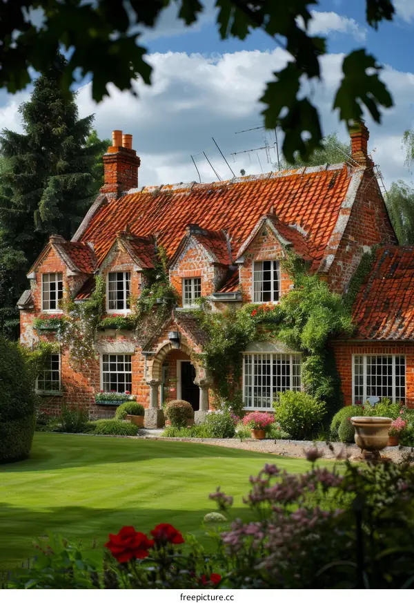 Beautiful English Country Cottage with Tudor Architecture
