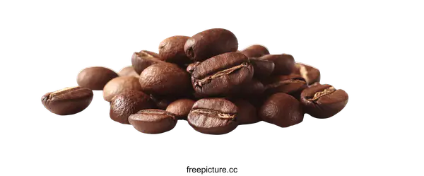 [Transparent Background PNG]Roasted Coffee Beans Close-up