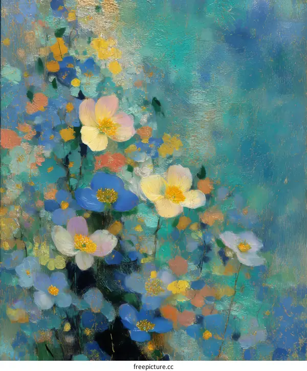 Colorful Floral Still Life Painting