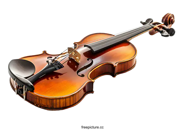 [Transparent Background PNG]Violin on white background