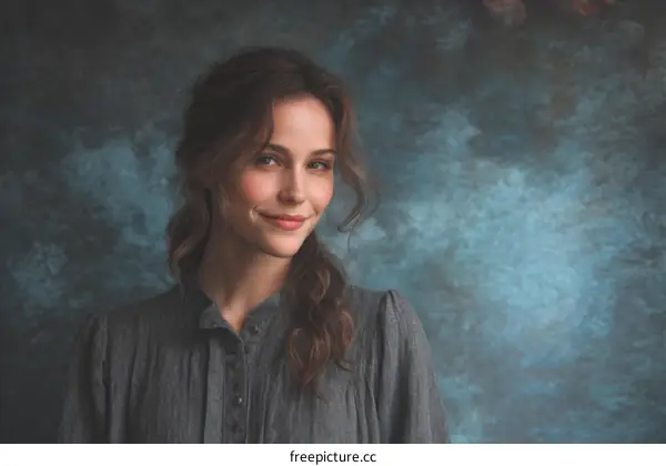 Portrait of a Woman in Vintage Style