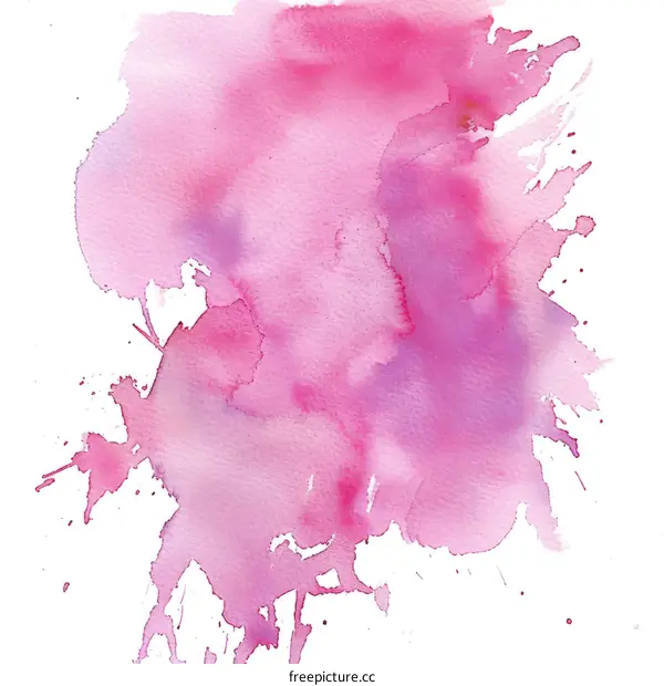 Pink watercolor splash