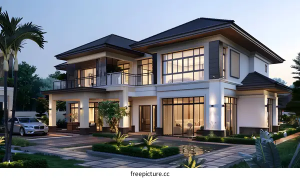 A modern style villa