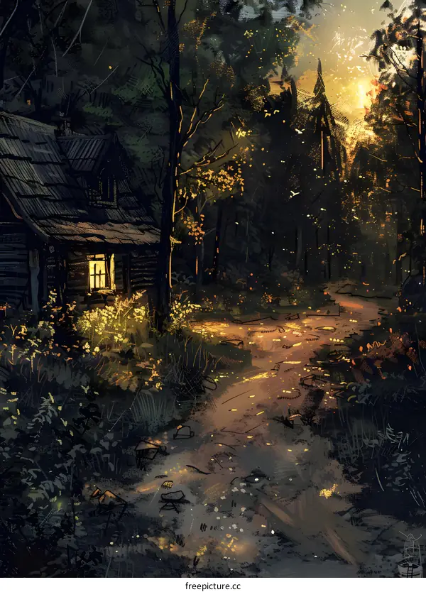 The hut in the woods