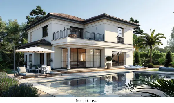 Luxury Villa with Outdoor Pool and Patio