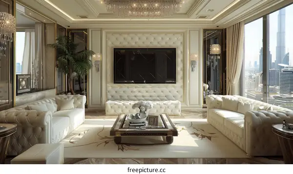 Modern luxury living room interior design