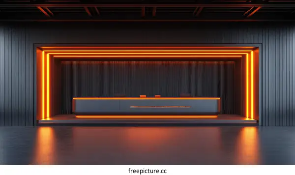 Modern Reception Desk Interior Design