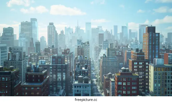 Manhattan Skyline at Sunset