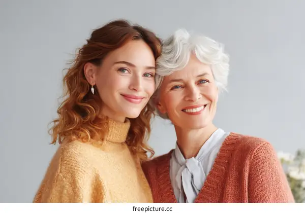 Portrait of Two Generations of Women