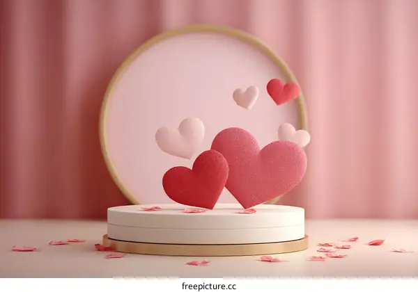 Romantic Valentines Day Heart Display