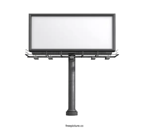 [Transparent Background PNG]Blank Outdoor Advertising Billboard Design