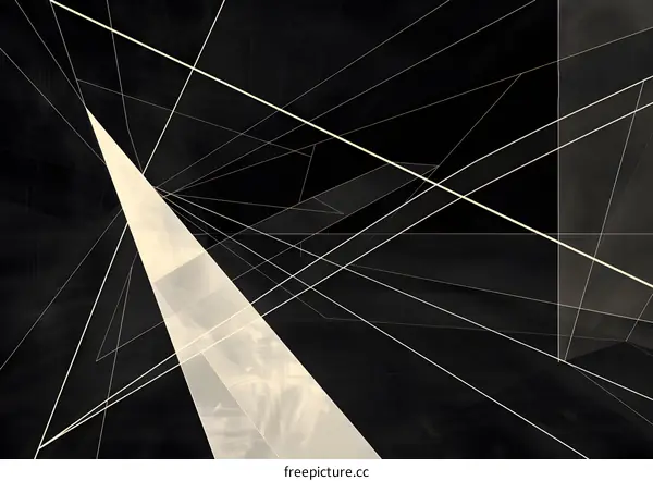 Abstract Black And White Geometric Design