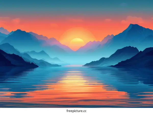 Landscape Photography of Sunset over Lake