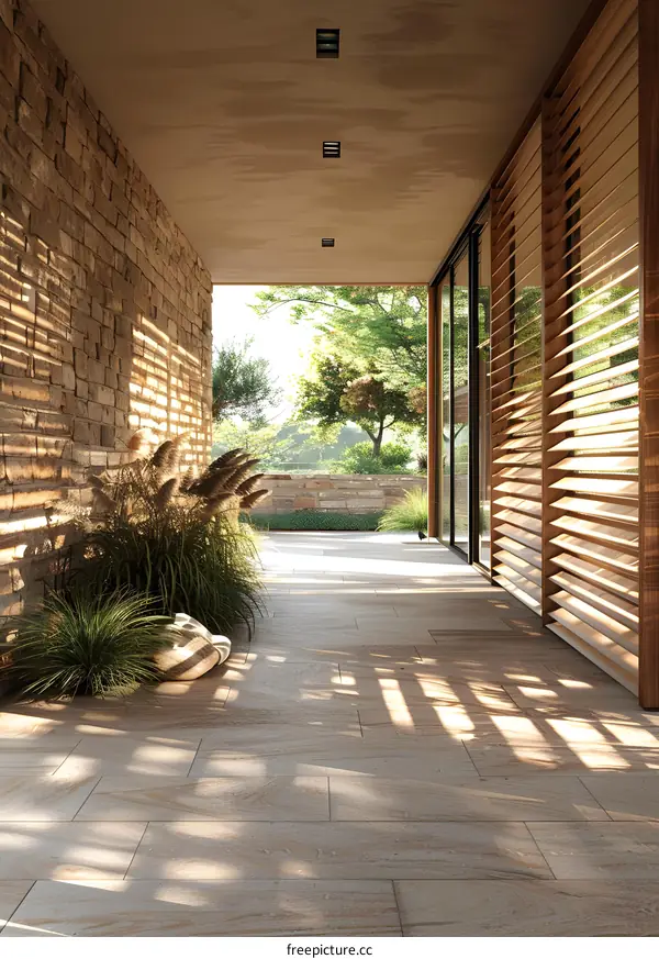 An elegant house with natural lighting