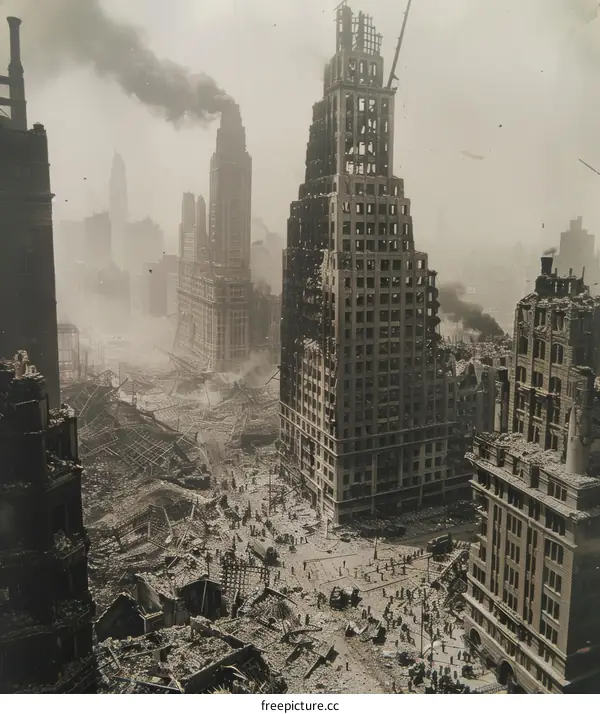 Ruins of the Equitable Life Building, 1913