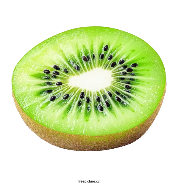 [Transparent Background PNG]Close Up of a Kiwi Slice