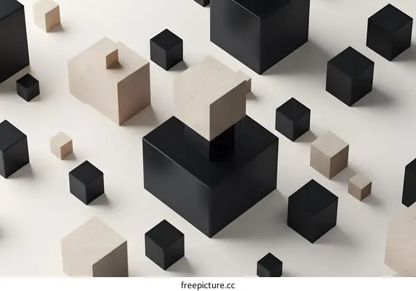 Abstract Geometric Shapes Background Minimalist Design