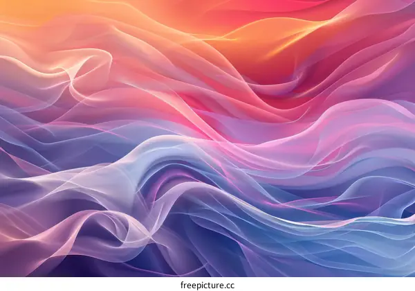 Abstract Colorful Flowing Lines