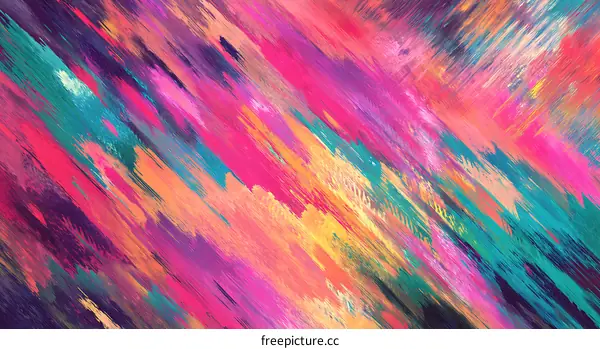 Abstract Colorful Brushstrokes