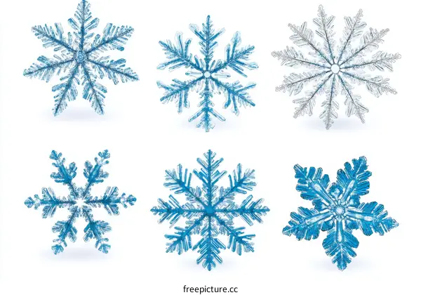 Beautiful Winter Snowflakes Illustration