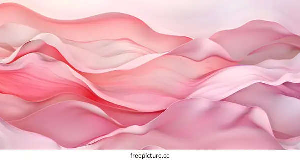 Abstract Pink Waves Background