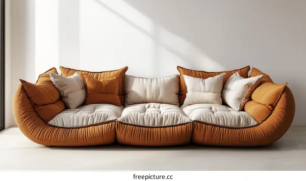 Modern Unique Sofa Design with Soft Texture