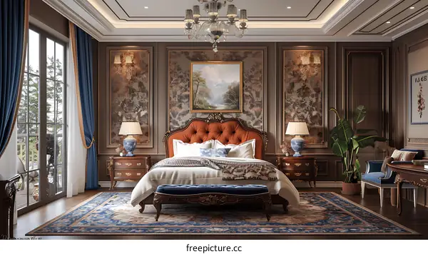 European-style bedroom