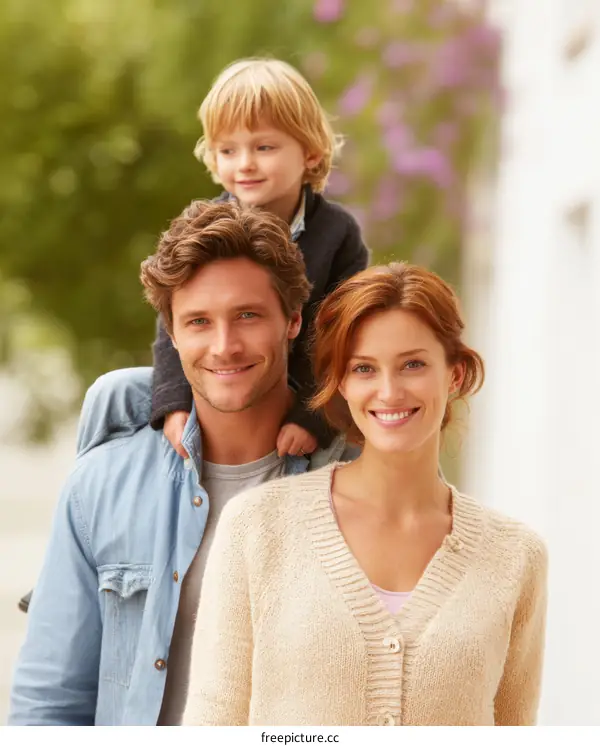 Happy Family Outdoor Portrait