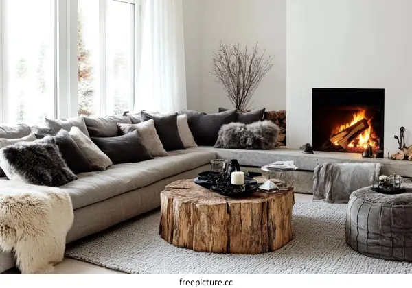 Modern Rustic Living Room Interior Design