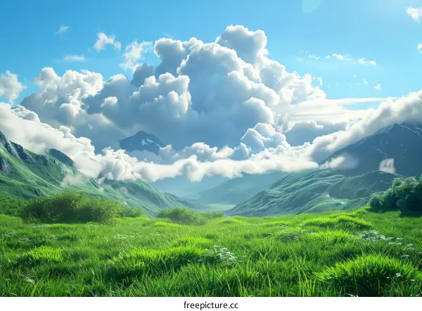 Misty Mountain Landscape