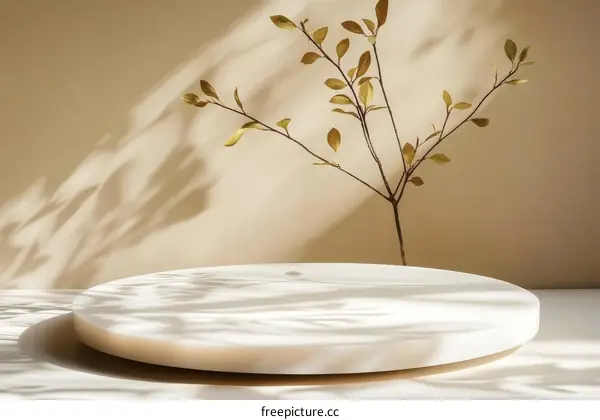 Beige Aesthetic Minimalist Product Display