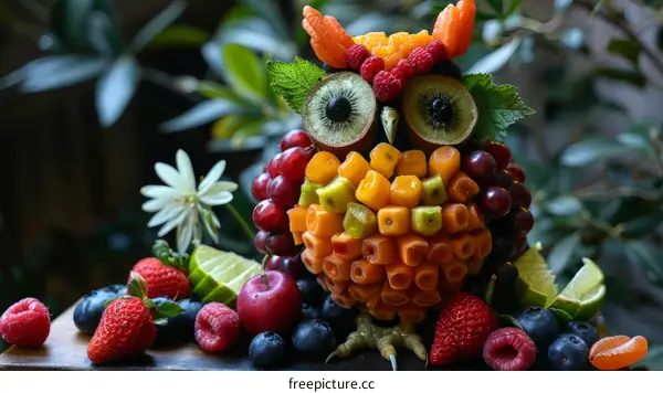 Adorable Owl Made of Food