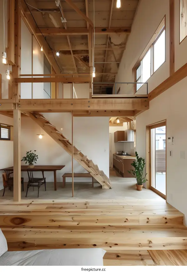 Modern Minimalist Wooden House Interior Design