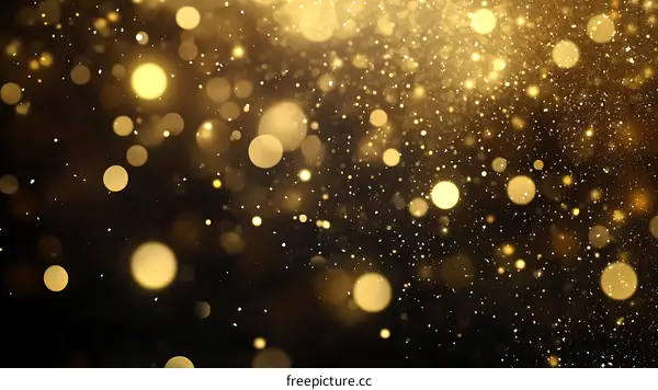 Golden Bokeh Background for Special Occasion