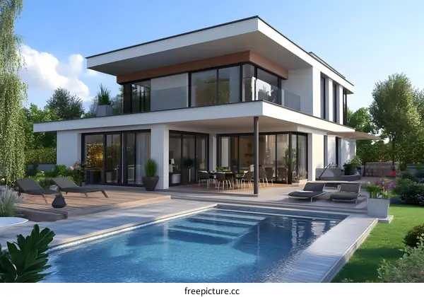 Modern Luxury Home with Swimming Pool