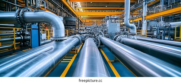 Industrial Pipeline System in a Large Factory
