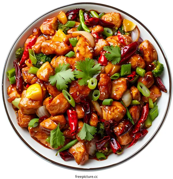 Spicy Kung Pao Chicken Stir Fry