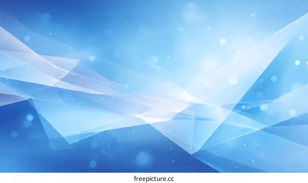 Abstract Blue and White Geometric Background Design