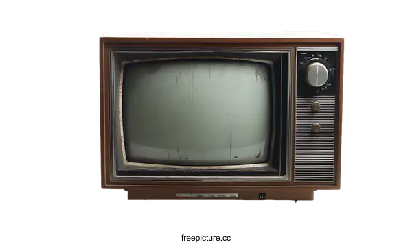 [Transparent Background PNG]Vintage Retro Television Set