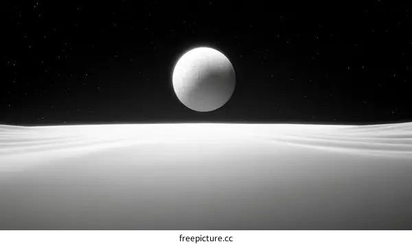 Alien Planet Night Sky Landscape Illustration