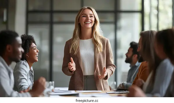 Business Meeting Presentation of Diverse Group