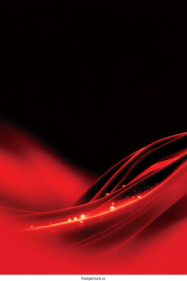 Abstract Red Dynamic Flow Design