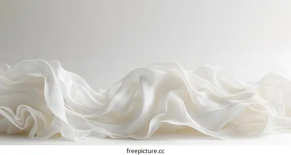White Fabric Abstract Background