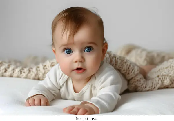 Portrait of a cute baby