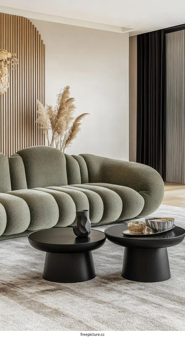 Modern Living Room Interior Design with a Neutral Color Palette